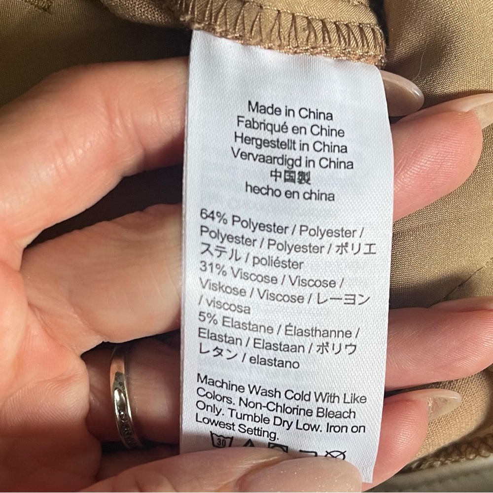 J Crew Kate Straight Leg Pant in Four Season Stretch 00 Petite Camel Office - Picture 12 of 12